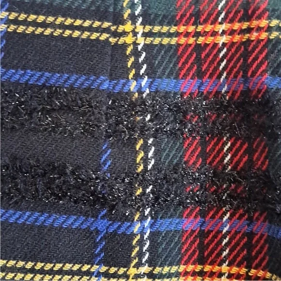 NWT, J Crew, Stewart Tartan Plain holiday mini pencil skirt, 4 - Picture 6 of 8